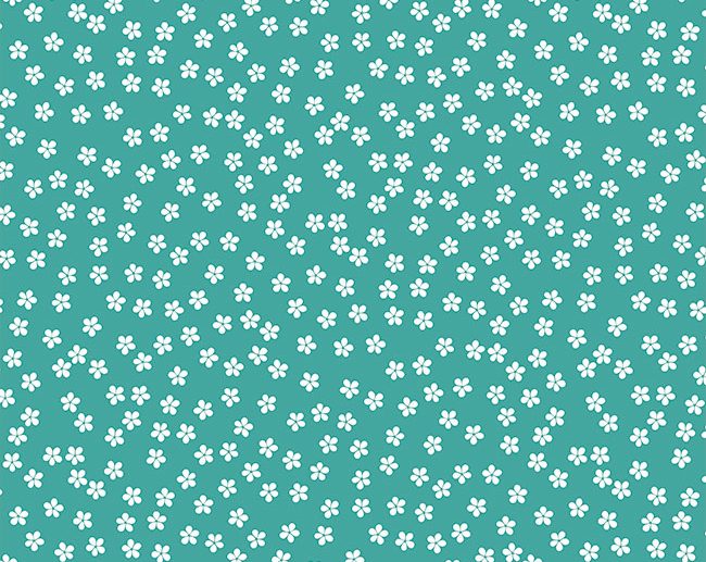 Tecido 60’s Ditsy Garden Floral Jade | Poppy