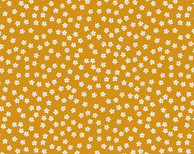 Tecido 60’s Ditsy Garden Floral Mostarda/Ocre | Poppy