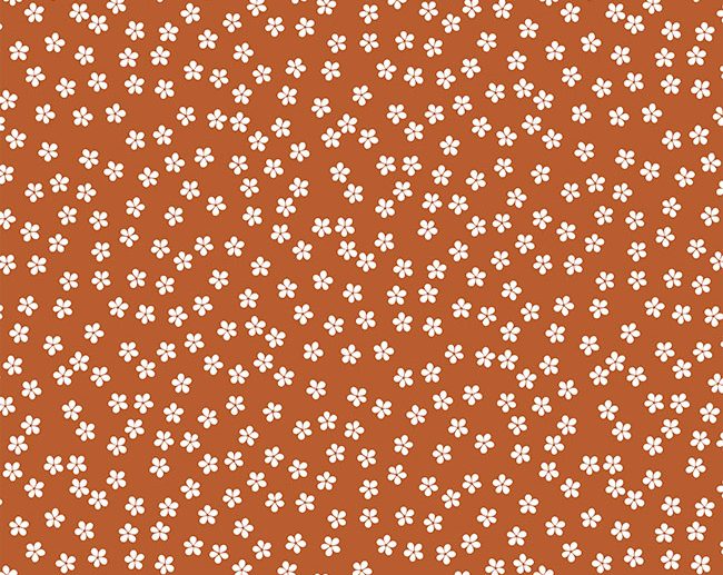 Tecido 60’s Ditsy Garden Floral Terracota | Poppy