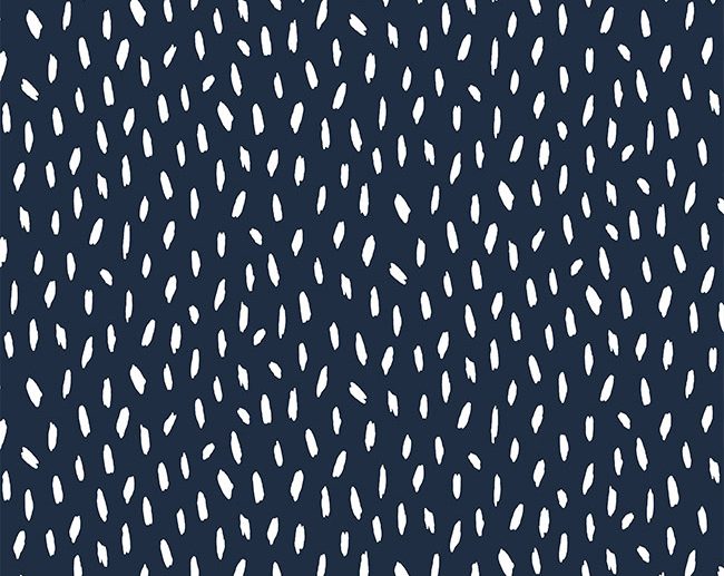 Tecido 60’s Ditsy Garden Pingos Azul Marinho/Navy | Poppy