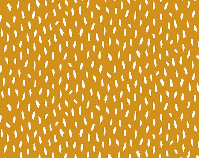 Tecido 60’s Ditsy Garden Pingos Mostarda/Ocre | Poppy
