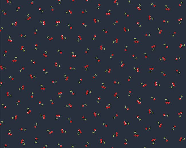 Tecido Cerejinhas Azul Marinho/Navy | Poppy