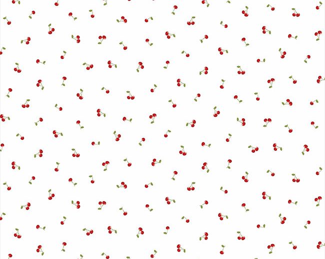Tecido Cerejinhas Branco | Poppy