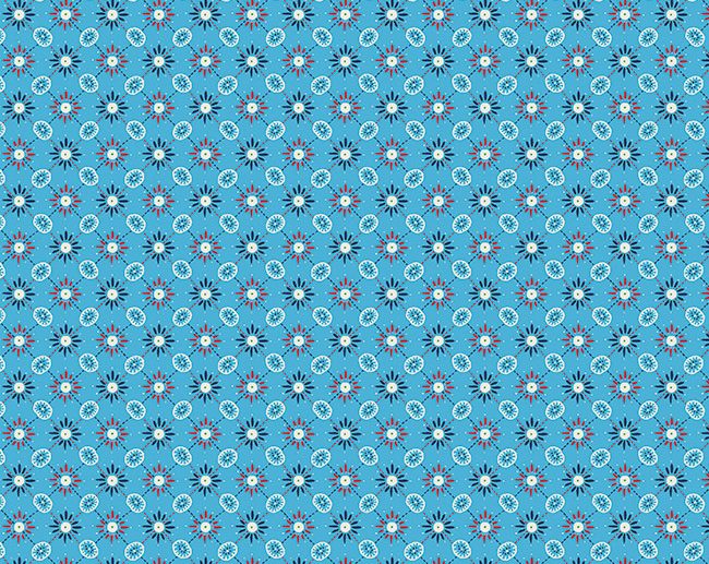 Tecido Emma Sparkle Abstracto Étnico Azul Turquesa | Poppy