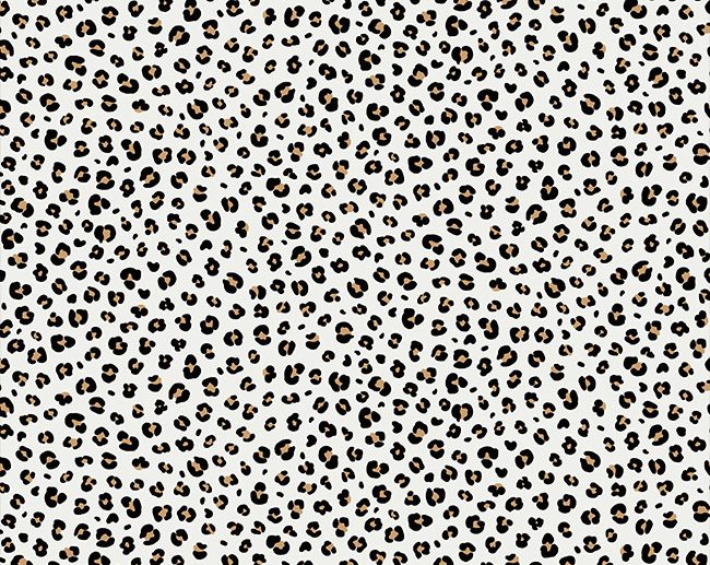 Tecido Padrão Animal Leopardo Branco | Poppy