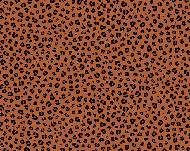 Tecido Padrão Animal Leopardo Castanho Ouro | Poppy