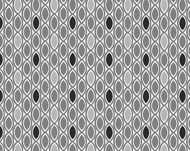 Tecido Ada Geométrico Abstracto Preto