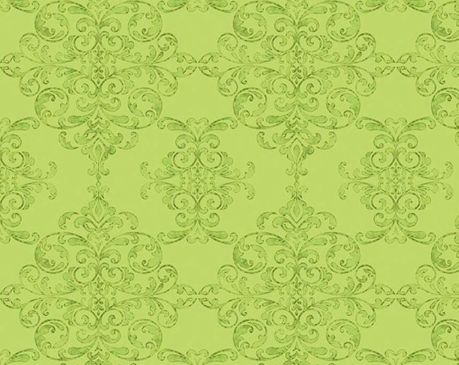 Tecido Lucy June Damask Arabescos Verde Lima | Riley Blake