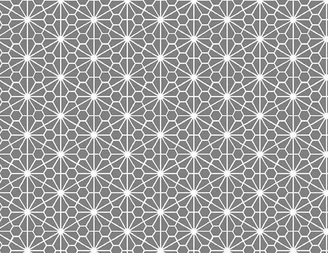 Tecido Octo Geométrico Cinza