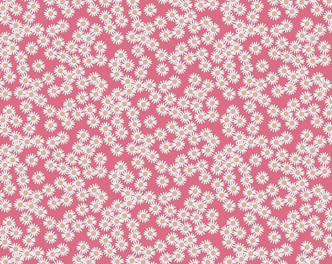 Tecido Spotted Floral Campos de Margaridas Rosa Glitter Rose Gold | Riley Blake