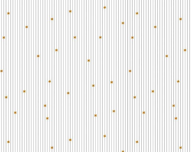 Tecido Spotted Riscas & Florinhas Glitter Dourado Velho | Riley Blake