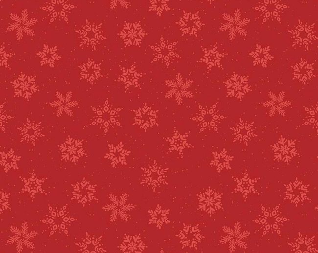 Tecido Winterland Flocos de Neve Vermelho | Riley Blake