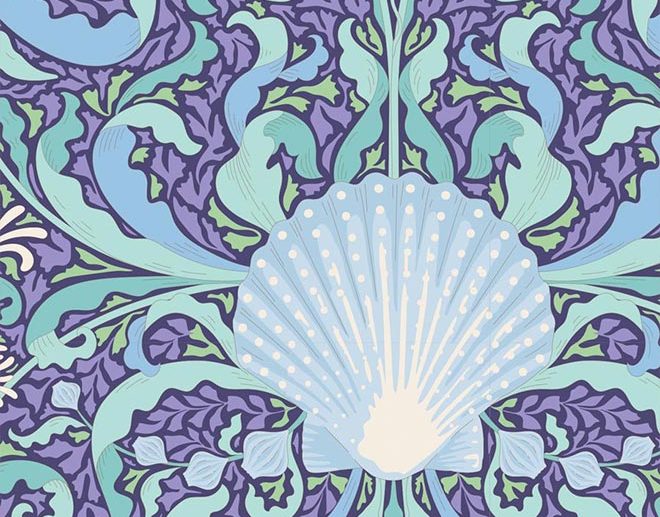 Tecido Scallop Shell Blue Azul | Tilda