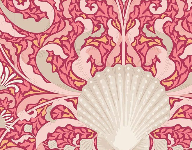 Tecido Scallop Shell Coral | Tilda