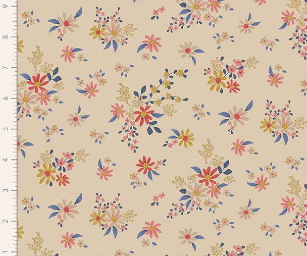 Tecido Daisyfield Cream Creme | Tilda