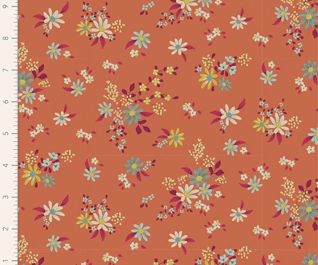 Tecido Daisyfield Ginger Gengibre | Tilda