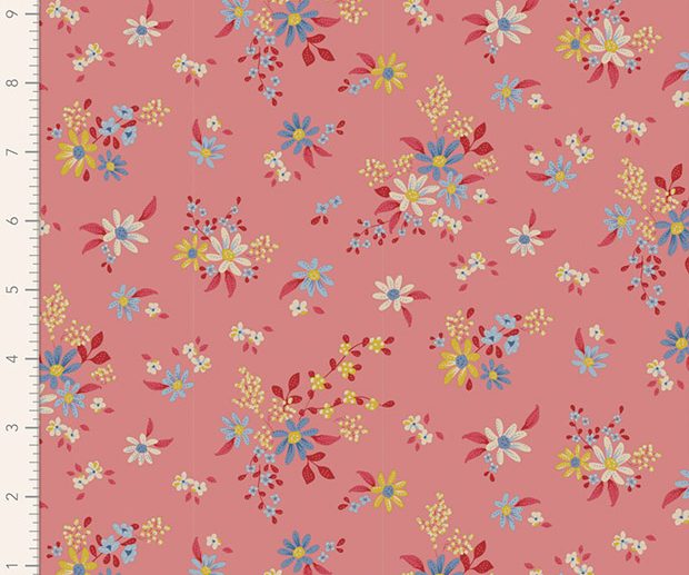 Tecido Daisyfield Pink Rosa | Tilda