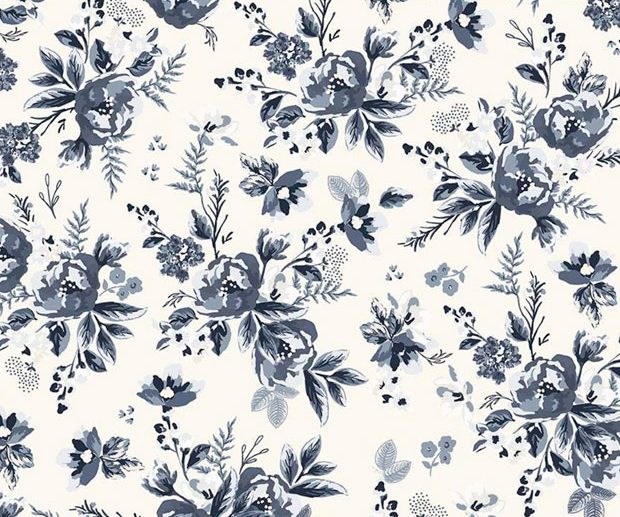 Tecido Gingham Foundry Floral Creme | Riley Blake