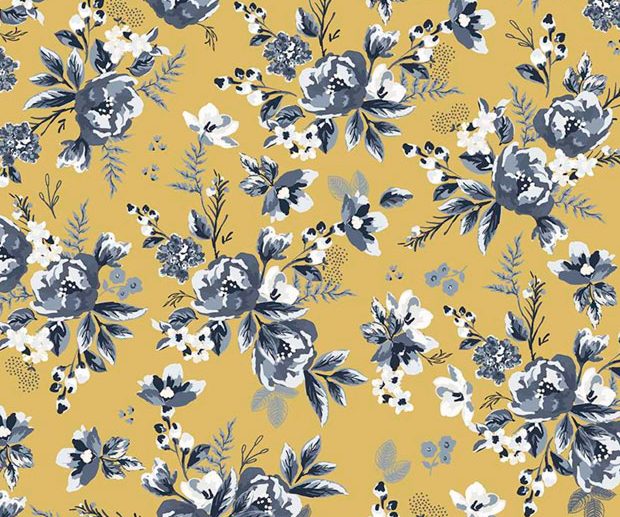 Tecido Gingham Foundry Floral Mel | Riley Blake