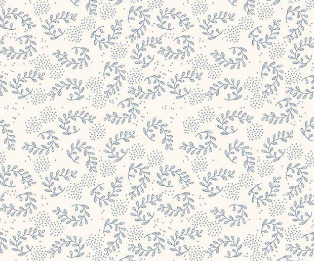 Tecido Gingham Foundry Vines Ramagens Creme | Riley Blake