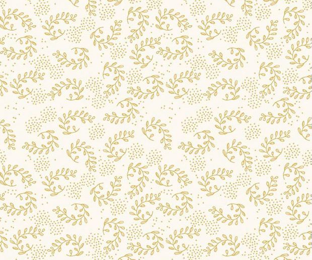 Tecido Gingham Foundry Vines Ramagens Mel | Riley Blake