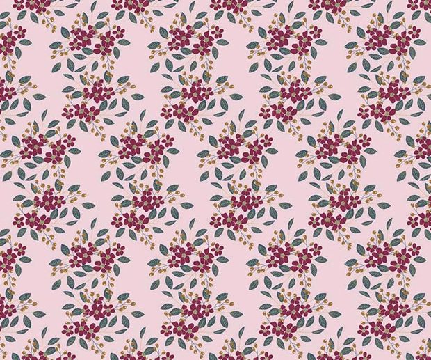 Tecido Whimsical Romance Posies Pink Rosa | Riley Blake