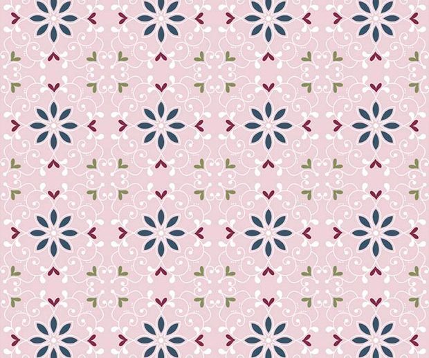 Tecido Whimsical Romance Scroll Arabescos Pink Rosa | Riley Blake