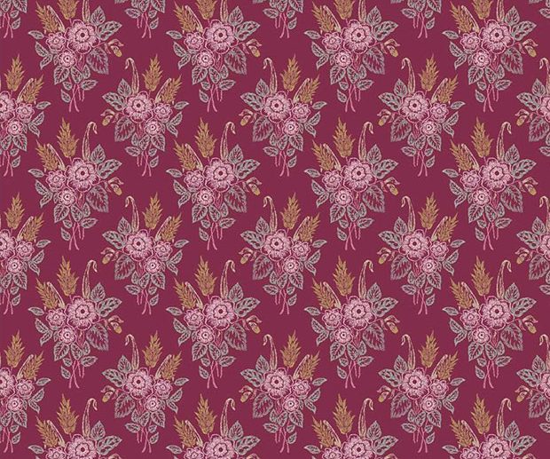 Tecido Whimsical Romance Stipple Raspberry Framboesa | Riley Blake