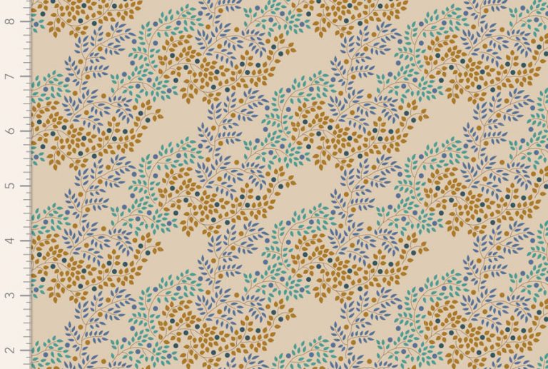 Tecido coleção Hometown Berrytangle Blue