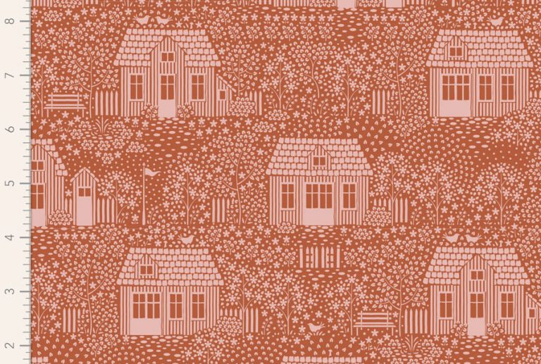Tecido coleção My Neighborhood Rust