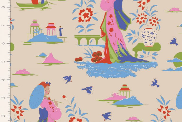 Tecido Bloomsville – Garden Vista Dove