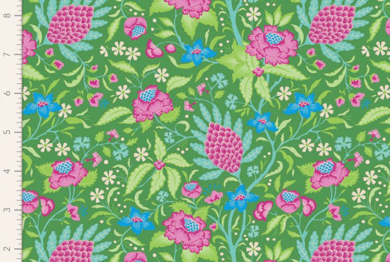 Tecido Bloomsville – Flowertangle Green