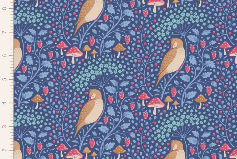 Tecido coleção Hibernation_Sleepybird Denim