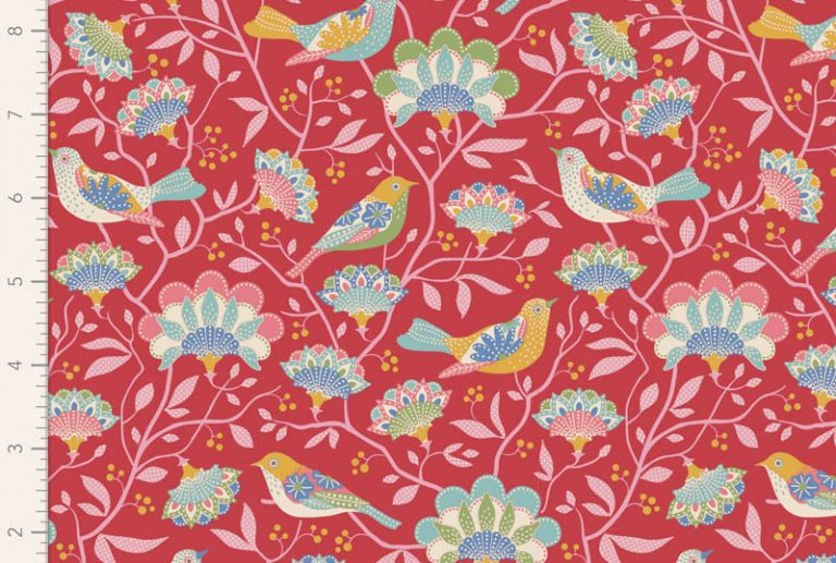 Tilda coleção Jubilee_Bird Tree Red