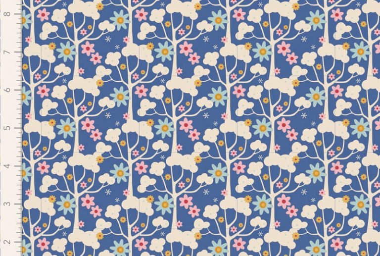 Tilda coleção Jubilee_Wildgarden Blue
