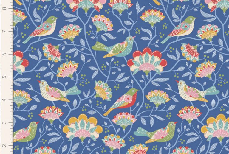 Tilda coleção Jubilee_Bird Tree Blue